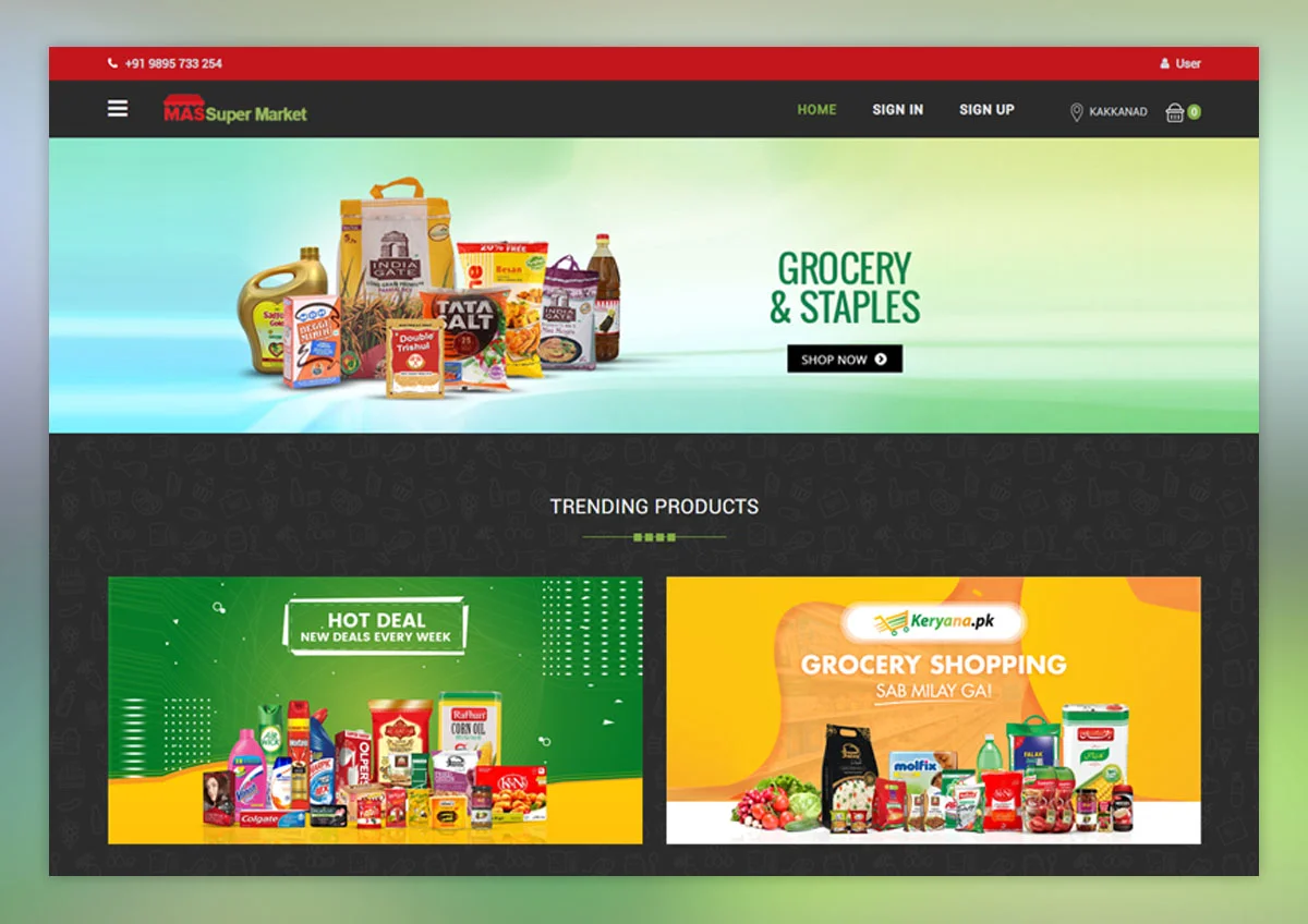 Multi Store Ecommerce Website Development in Calicut, Thrissur